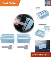 Lightweight Child Safety Buckle Guard for Seat Belt - Blue, Fits Most Vehicles