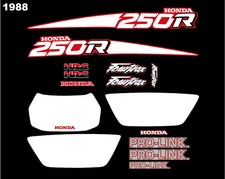 1988 Honda Trx250r original style decal set, trx 250r 250r decals (SALE)
