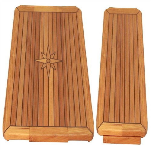Boat sliding teak table - boat,