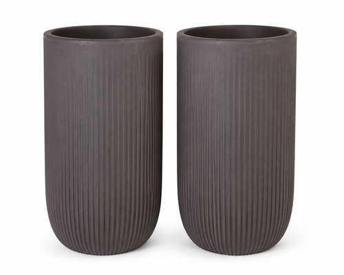 Tall round plant pot - ,