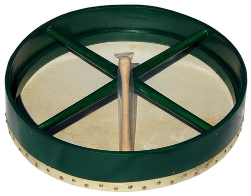Irish green bodhran - irish, with