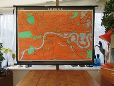 Rare vintage LONDON CITY MAP