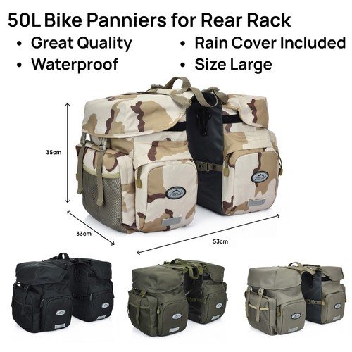50l waterproof bike rear rack - waterproof,