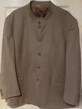 Marcello MARABOTTI Classic Elegant Grandpa Collarless Safari/Dress Suit UK 54R