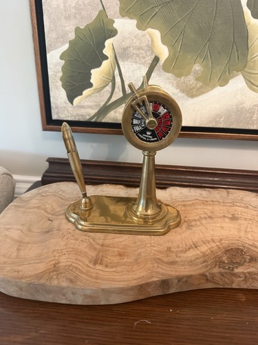 Vintage brass ship engine - brass, room