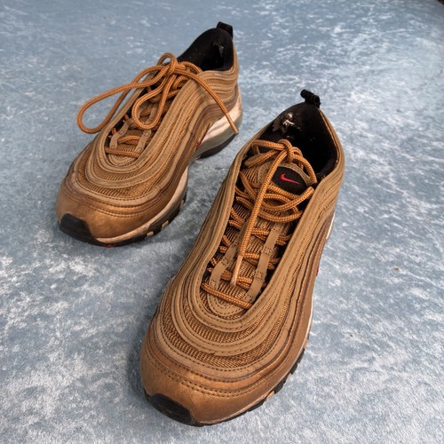 Gold nike air max trainers - gold,
