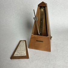 Vintage Seth Thomas Metronome E873-111 Iss. 3 Wooden De Maelzel Wind Up READ