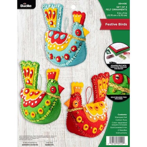 Bucilla felt ornaments - bucilla,