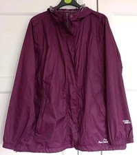 Peter Storm Purple Raincoat/Cagoule/mac in a bag Size 18