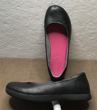 *Missing Inserts Alegria Petal Women's Ballet Flats Shoes Black Leather Size 7.5
