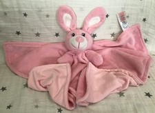 Primark Early Days Bunny Rabbit Pink White Comforter Plush Soft Toy 47cm x 47cm