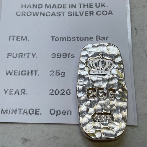 Silver bar 25g 999 fine - silver, of
