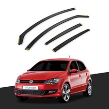 VW Polo MK5 2009-2017 5 Door Hatchback Wind Deflectors 4pc Tinted