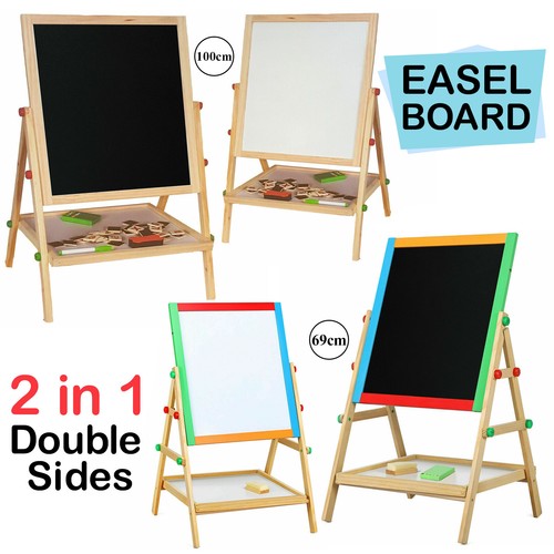 Kids wooden easel - 2-in-1,