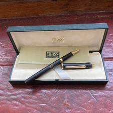 Cross Fountain pen Never Used In Original Box Metal Housing All New