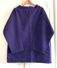 VTG Newlyn Traditional Fisherman - Artist Blue Smock 100% Cotton Large 52" Chest