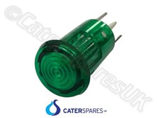 BUFFALO AD585 GREEN NEON INDICATOR LIGHT 12.7MM CUT OUT 100-250V FRYER OVEN ETC