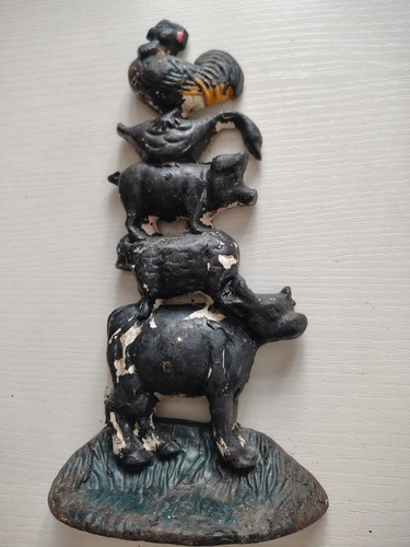 Vintage cast iron doorstop