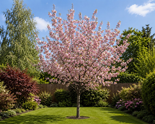 Prunus pink champagne japanese - prunus,