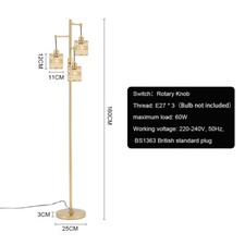 Tall 3Way LED Floor Lamp