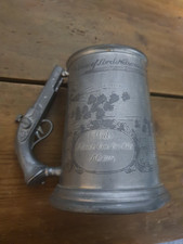 VTG Pewter Tankard Mug With