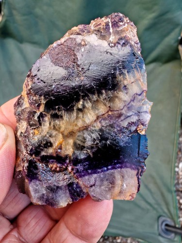 Blue john fluorite freeform - fluorite,
