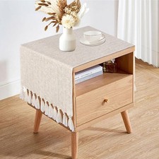  Boho Dresser Runner for Bedroom 36 Inches Short, Small Farmhouse Shabby Table 