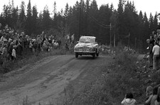 Per Eklund Bjorn Cederberg Saab 96 V4 1000 Lakes Rally August 02 1- Old Photo 1