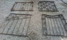 Reclaimed Vintage Antique cast iron garden gates heavy strong will ship
