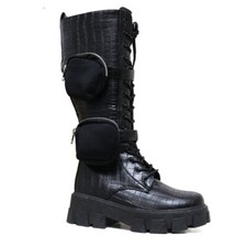 LADIES PUNK GOTH CHUNKY WINTER