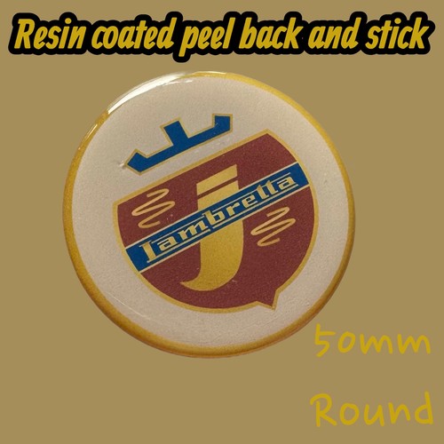 Lambretta resin badges - i,