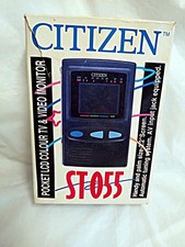 Vintage Citizen Pocket Colour LCD  TV  ST055 PAL-l  System 1B