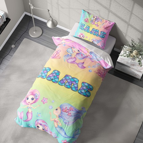 Personalised name mermaids - personalised, +
