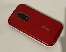 Doro 6820 (DFC-0380) Mobile Phone (Unlocked) Flip Fold 4G BIG Button SOS Red