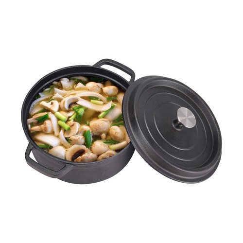 Cast iron round casserole dish - cast,