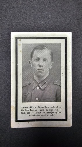 Ww2 german death card - german,
