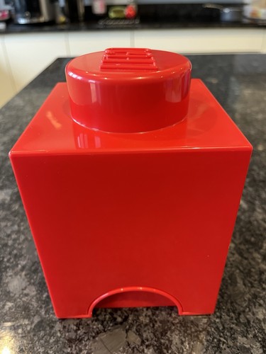 Lego red single stud - lego, storage