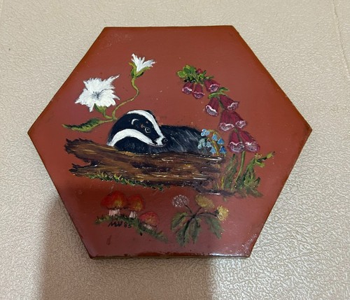 Beautiful hand painted - , badger