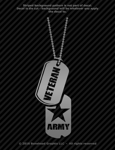 Military veteran dog tags - dog,