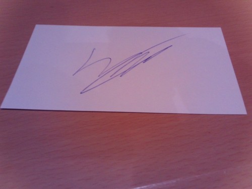 Signed card cambridge - signed,