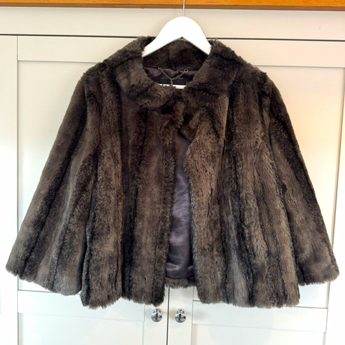 Coast faux fur jacket 14 - fur, uk