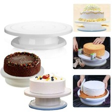 Cake Turntable Rotating Cake Stand Cake Plate Revolving Display Decorating Stand