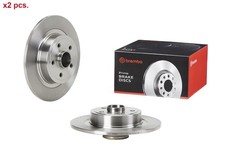 X2 PCS REAR BRAKE DISC ROTORS