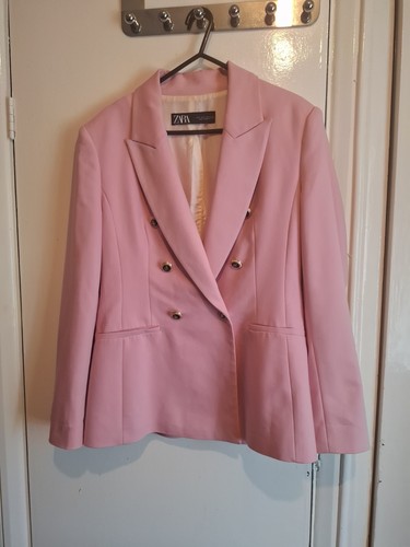Zara pink double breasted - zara, double-breasted