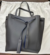 CELINE Grey Blue Calf Leather