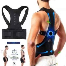 Posture Corrector Support Magnetic Back Shoulder Brace Belt Band For Men Women