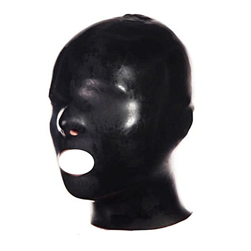 Black latex rubber - latex, hood