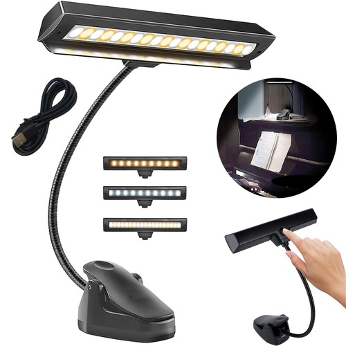 Led clip reading light - clip-on,