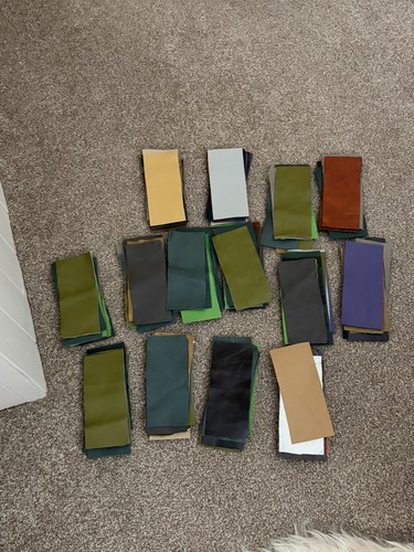 139 leather pcs x 6 - , 6.5cm