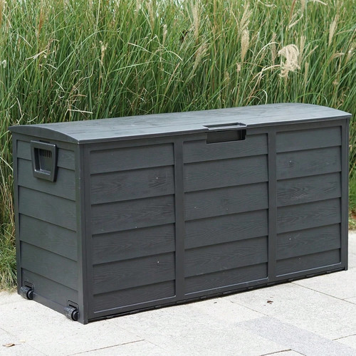 Black 300l plastic storage box - 300l,